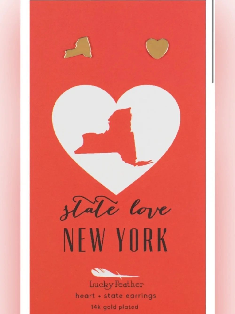 State Love Earrings - New York